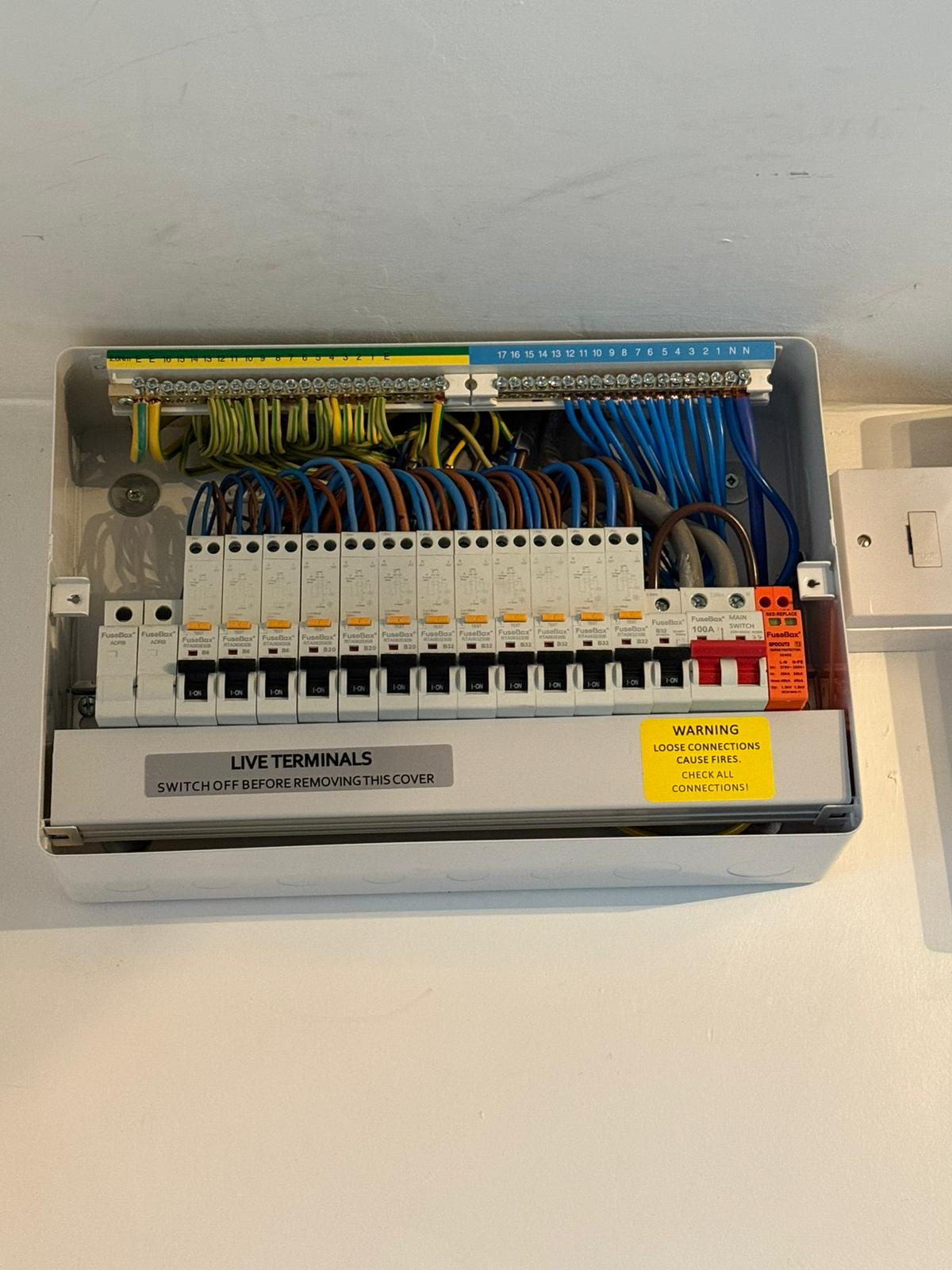 Consumer unit upgrade and installation
